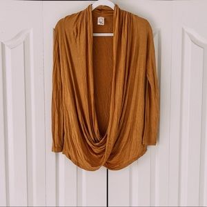 Drap Long Sleeve Top